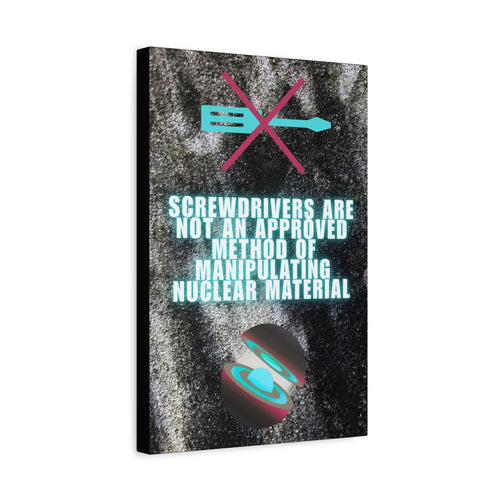 Nuclear industry demon core canvas wall art 12" x 18"