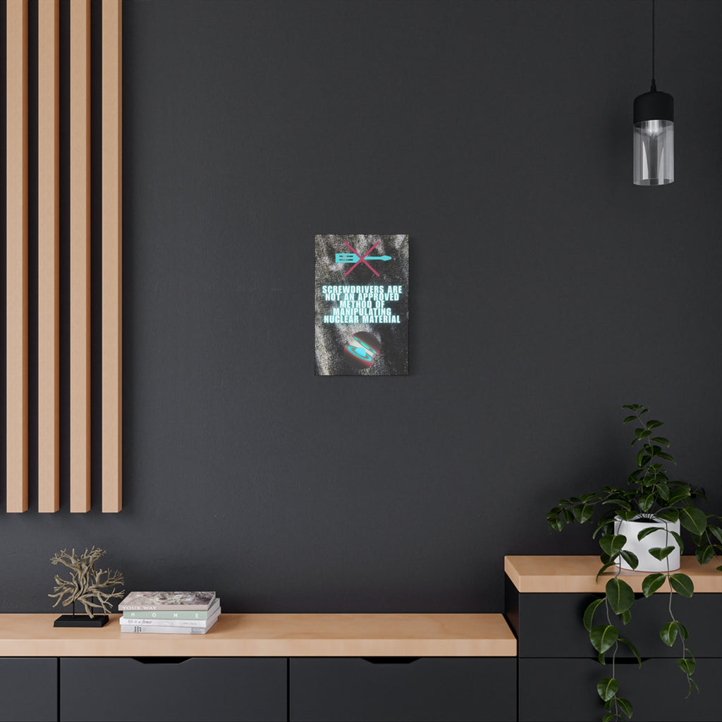 Nuclear industry demon core canvas wall art 12" x 18"