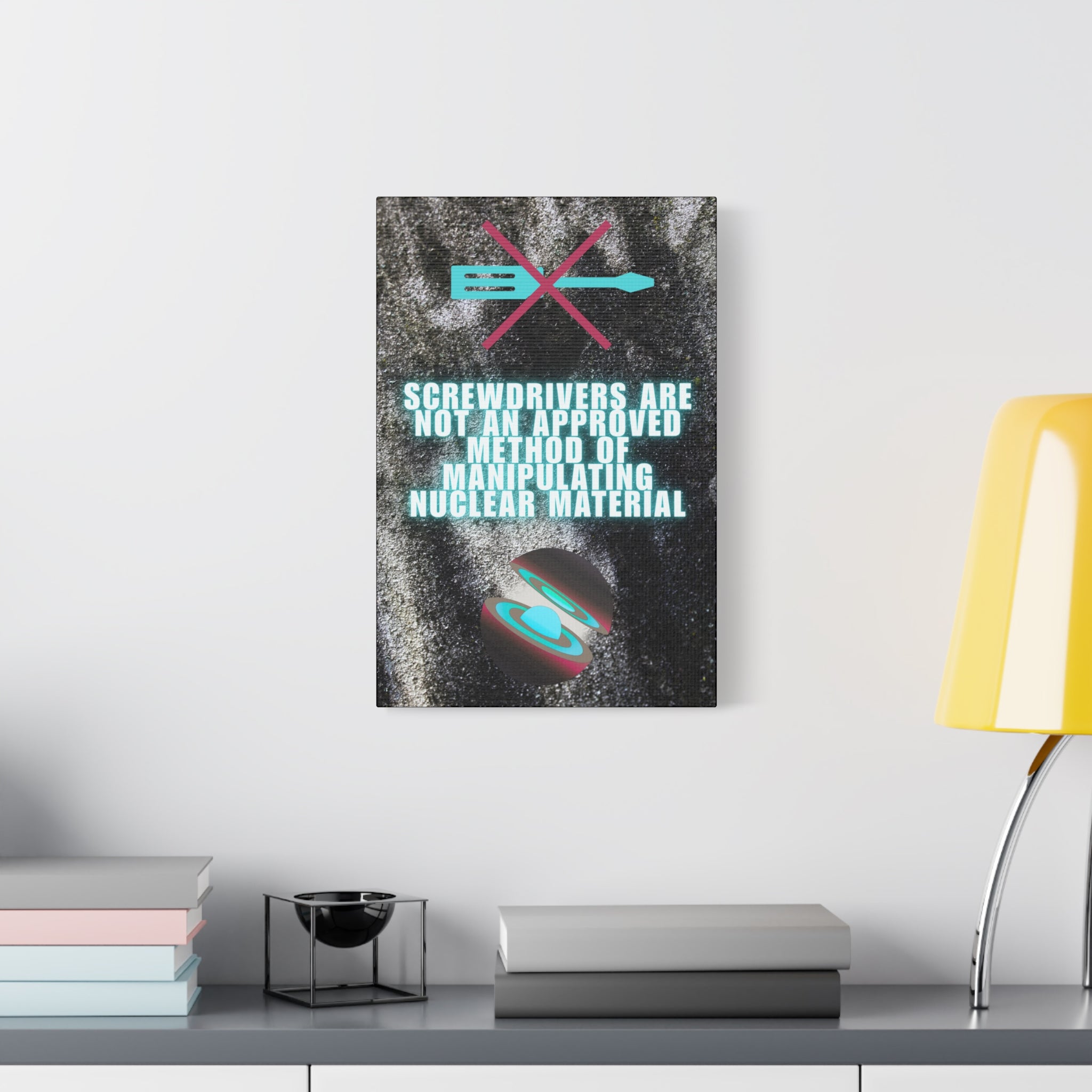 Nuclear industry demon core canvas wall art 12" x 18"